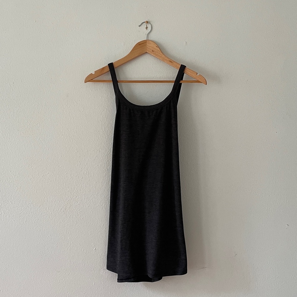 GAP Fit Crossback Top Gray Swing Tee Running Large Tall Activewear